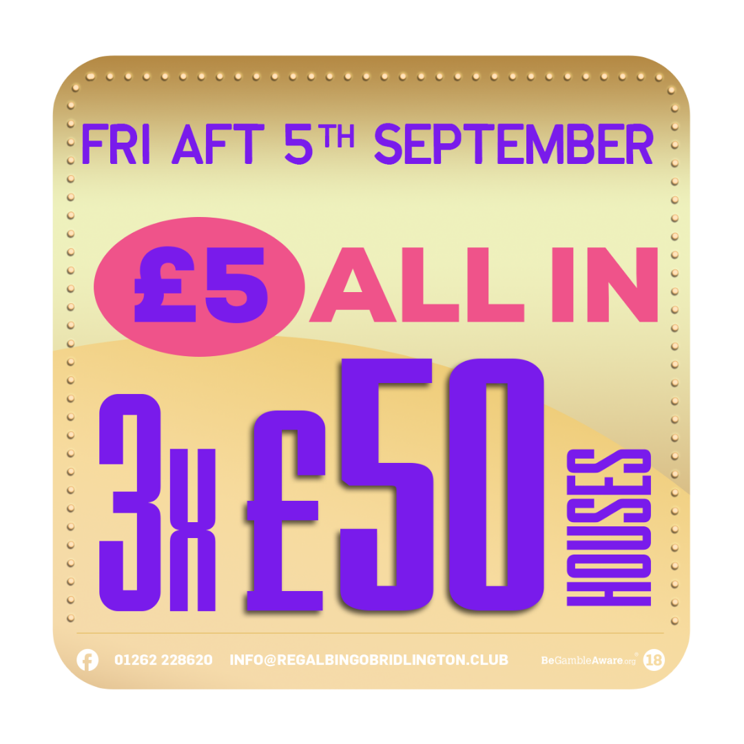What's On at Regal Bingo in Bridlington