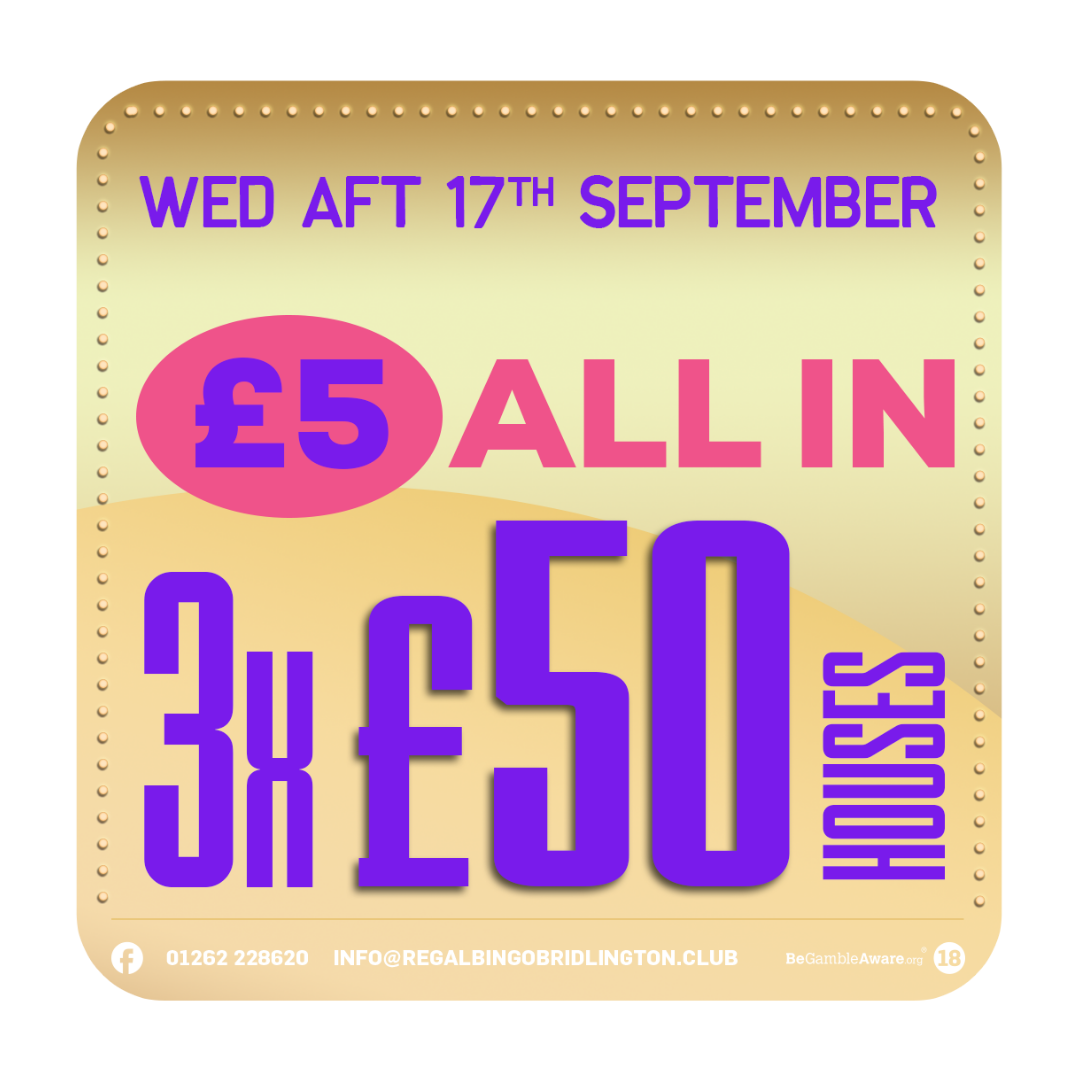 What's On at Regal Bingo in Bridlington